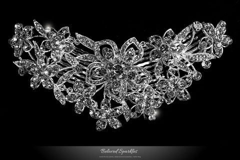 Sheri Vintage Cascade Flower Hair Comb | Crystal - Beloved Sparkles
 - 3