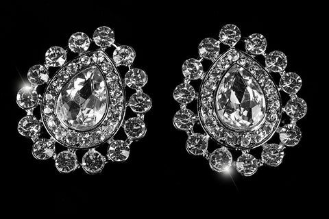 Karri Vintage Cluster Necklace Set | Crystal - Beloved Sparkles
 - 3