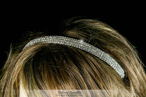 Celes-5 Four Rows Rhinestone Headband | Rhinestone - Beloved Sparkles