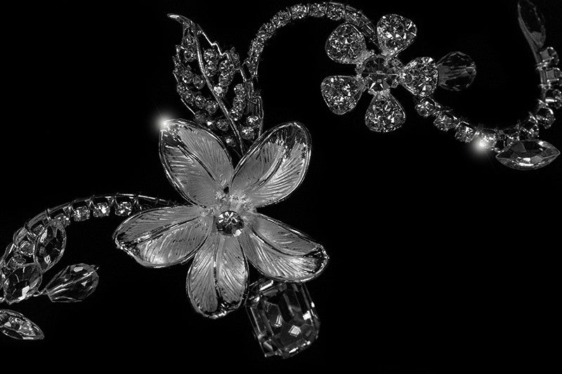 Helen Flower Garden Hair Comb | Swarovski Crystal - Beloved Sparkles
 - 3