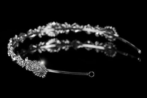 Kristy Art Deco Cluster Silver Headband | Swarovski Crystal - Beloved Sparkles
 - 3