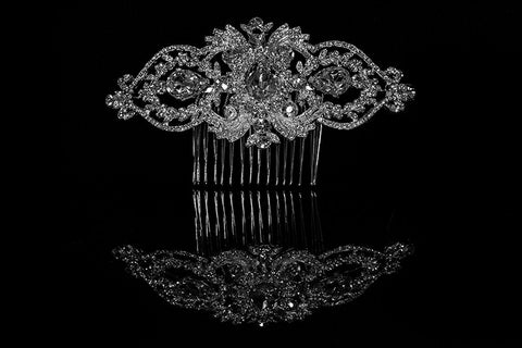 Lanetta Vintage Art Deco Hair Comb | Swarovski Crystal - Beloved Sparkles
 - 3