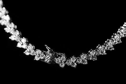 Nichelle Marquise Cluster Statement Necklace Set | Cubic Zirconia - Beloved Sparkles
 - 2