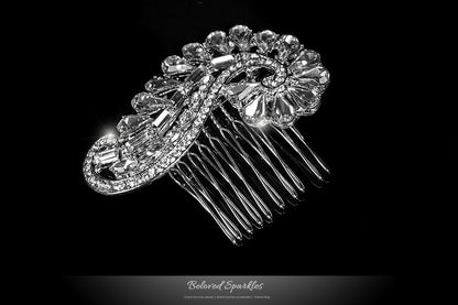 Salvia Vintage Paisley Hair Comb | Crystal - Beloved Sparkles
 - 3