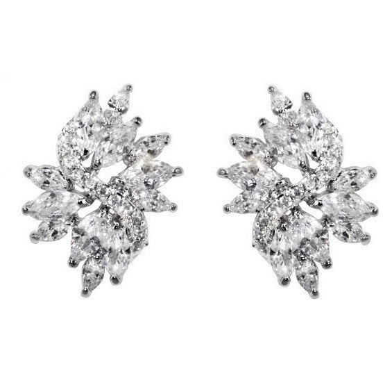 Shani Marquise Cluster Statement Earrings | 6ct – Beloved Sparkles ...