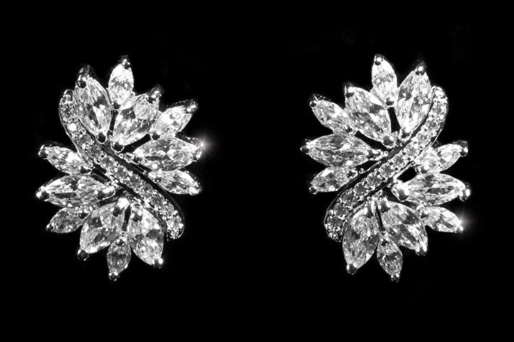 Shani Marquise Cluster Statement Earrings 6ct Beloved Sparkles