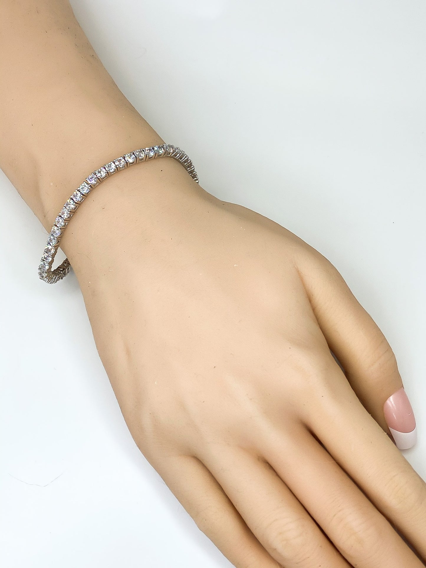 Cassidy 3mm Round CZ Tennis Bracelet – 7in | 10ct