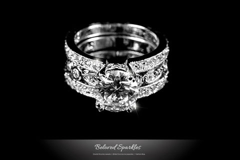 Elnora 2.5ct Round Engagement and Wedding Set | 4ct