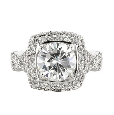 Giovanna Vintage Filigree Engagement Ring | 9ct