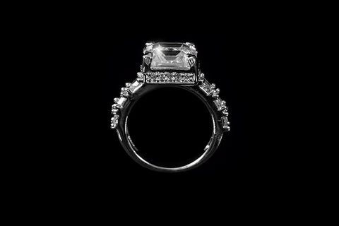 Lidia Asscher CZ Engagement Ring | 6ct