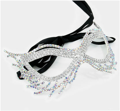 Nohelia Art Deco Modern Masquerade Mask | Crystal - Beloved Sparkles
 - 3