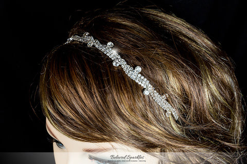 Emmy Crystal Stud Stretchable Headband | Rhinestone - Beloved Sparkles