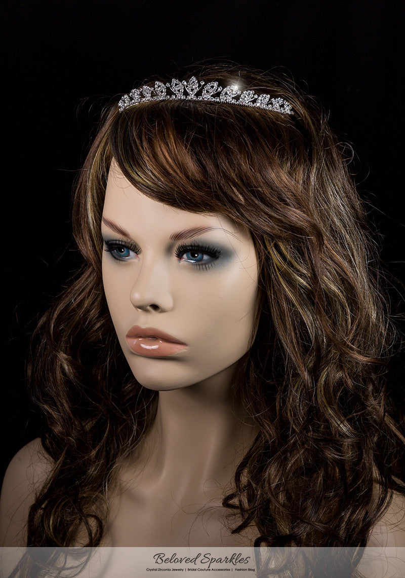 Frida Petite Art Deco Tiara | Rhinestone - Beloved Sparkles