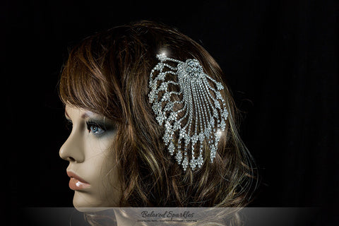 Jobellle Art Deco Drape Hair Comb | Rhinestone - Beloved Sparkles
 - 4