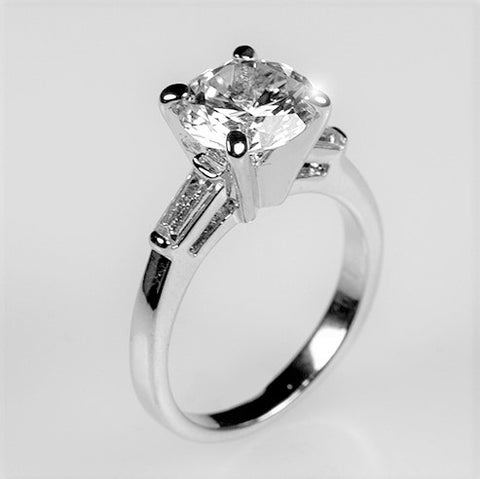 Cheryl  Round Solitaire Engagement Ring | 3ct