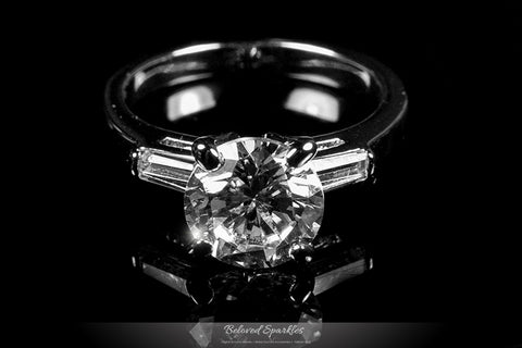Cheryl  Round Solitaire Engagement Ring | 3ct