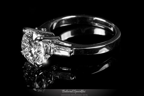 Cheryl  Round Solitaire Engagement Ring | 3ct
