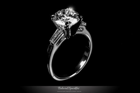 Cheryl  Round Solitaire Engagement Ring | 3ct