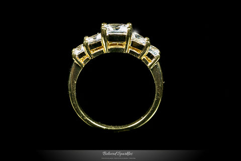 Johanna 5-Stone Princess CZ Anniversary Ring | 2ct