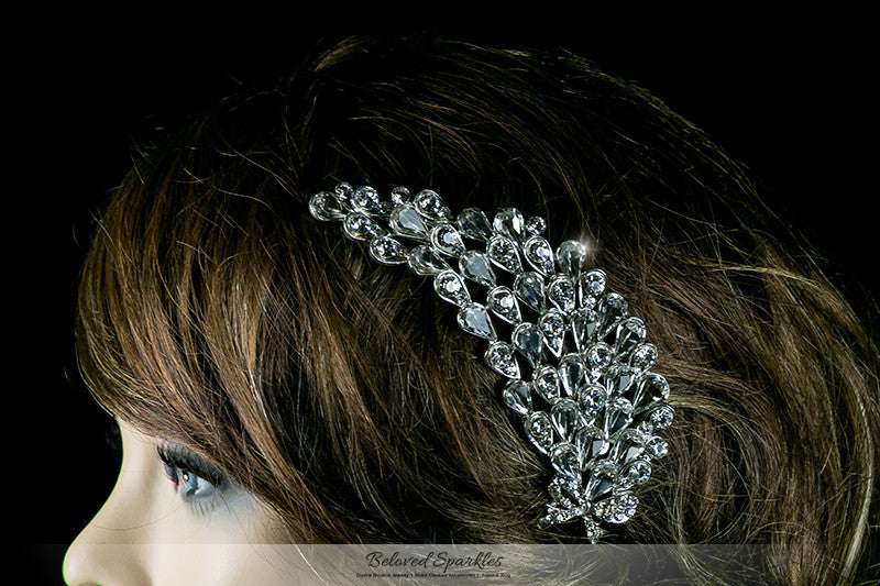 Myriam Crystal Flower Petal Hair Comb | Crystal - Beloved Sparkles
