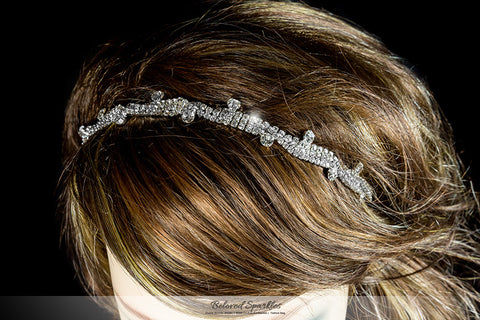 Emmy Crystal Stud Stretchable Headband | Rhinestone - Beloved Sparkles