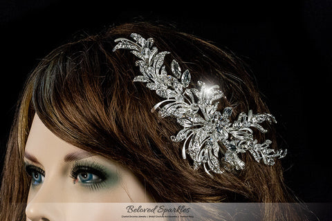Loreta Romantic Cluster Hair Comb | Swarovski Crystal - Beloved Sparkles
 - 5