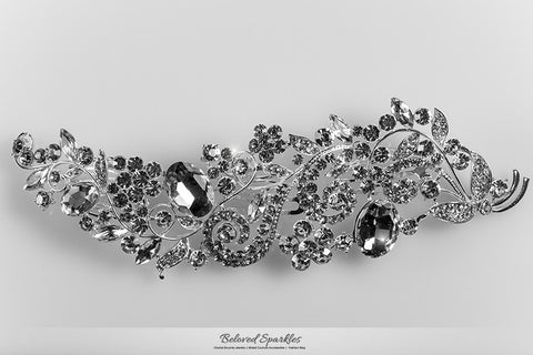 Betsy Bejeweled Floral Hair Comb | Crystal - Beloved Sparkles
