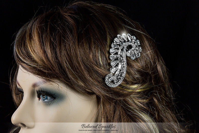 Salvia Vintage Paisley Hair Comb | Crystal - Beloved Sparkles
 - 5