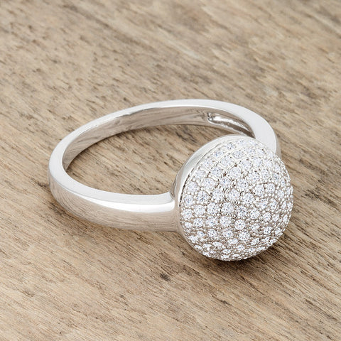 Brie Contemporary Sphere Cluster Fashion Cocktail Ring | 1 Carat |Cubic Zirconia - Beloved Sparkles