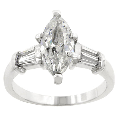 Laurain 2ct Marquise Solitaire Engagement Ring | 2.8ct