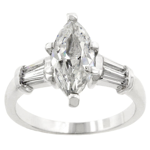 Laurain 2ct Marquise Solitaire Engagement Ring | 2.8ct