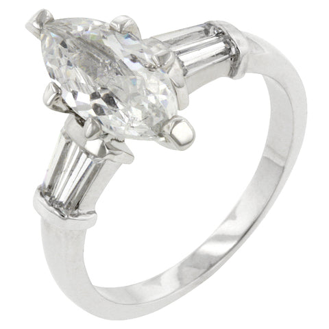 Laurain 2ct Marquise Solitaire Engagement Ring | 2.8ct