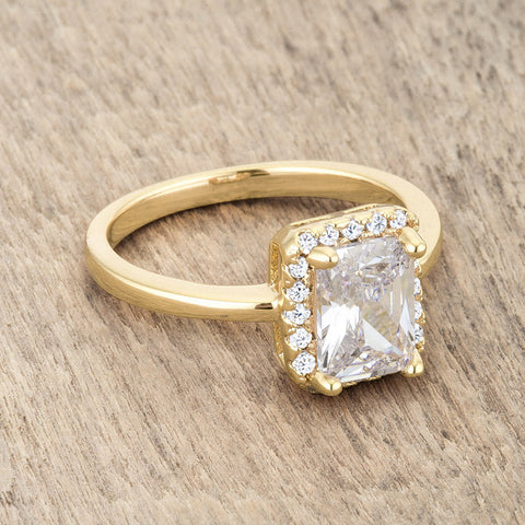 Mariane Vintage Inspired Radiant Cut Solitaire Engagement Ring | 2.5ct | 14k Gold | Cubic Zirconia - Beloved Sparkles
 - 5