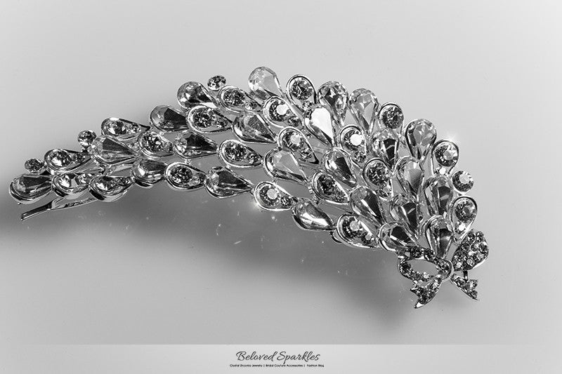 Myriam Crystal Flower Petal Hair Comb | Crystal - Beloved Sparkles