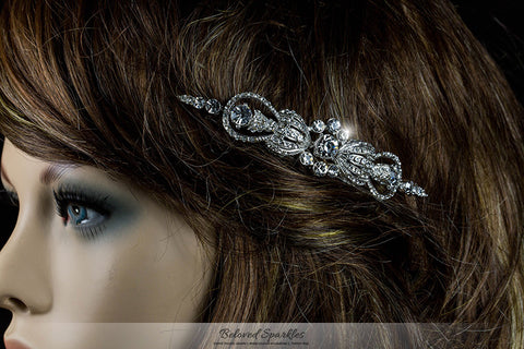 Dextra Vintage Bow Hair Comb | Swarovski Crystal - Beloved Sparkles