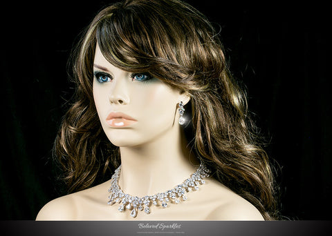 Drina Vintage Luxury Necklace Set | 80 Carat | Cubic Zirconia| - Beloved Sparkles