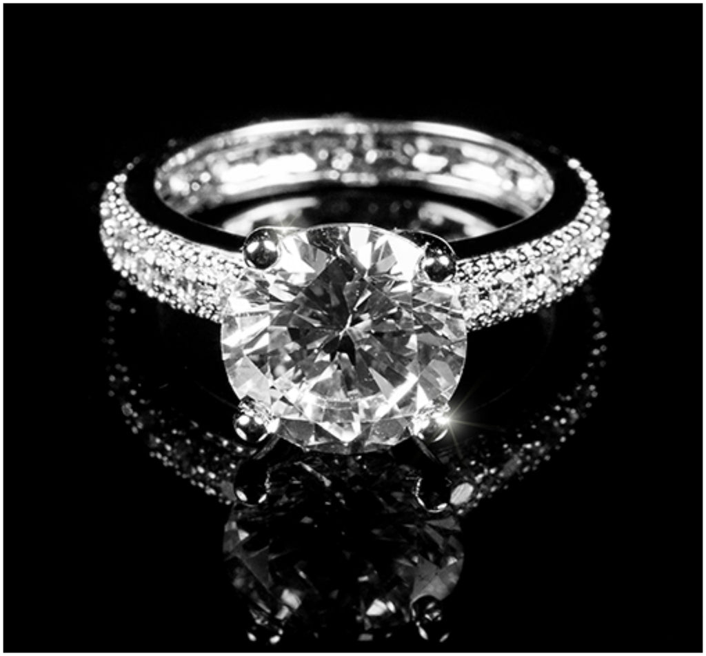 Genevi Classic Soliatire Engagement Eternity Ring | 4ct | Cubic Zirconia - Beloved Sparkles
 - 6