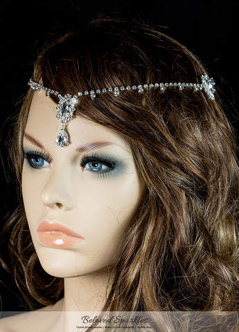 Lydia Vintage Forehead Chain | Swarovski Crystal - Beloved Sparkles
 - 6
