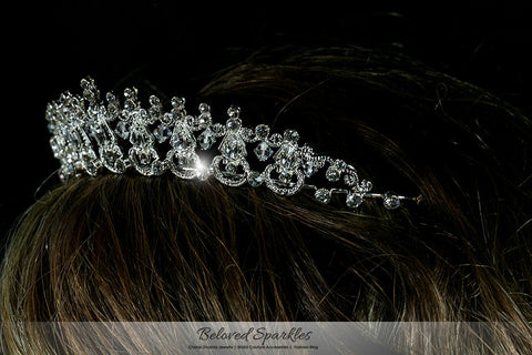 Joanna Art Deco Victorian Swarovski Crystal Tiara. - Beloved Sparkles
 - 6