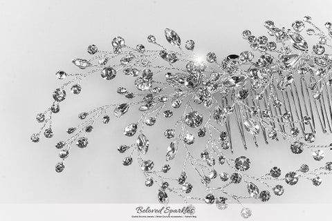 Kori Cluster Spray Hair Comb | Swarovski Crystal - Beloved Sparkles
 - 7