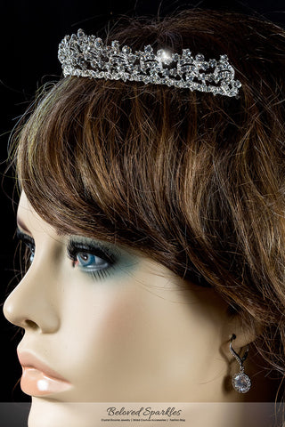 Kandace Classic Art Deco Silver Tiara | Swarovski Crystal - Beloved Sparkles
 - 6