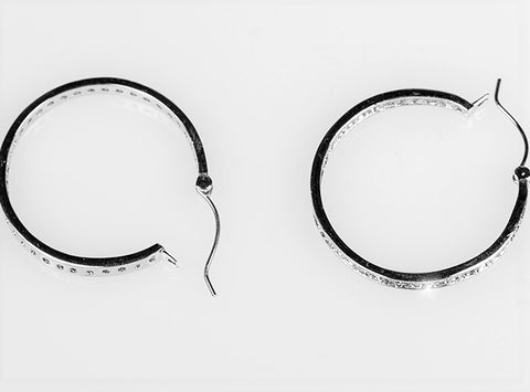 Gala Inside Out  Hoop Earrings | 4.5ct | 30mm