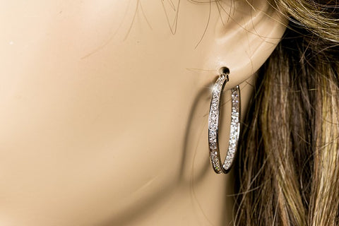 Gala Inside Out  Hoop Earrings | 4.5ct | 30mm