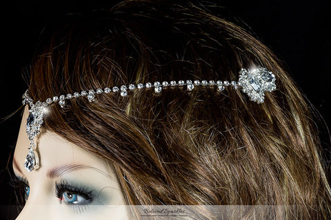 Lydia Vintage Forehead Chain | Swarovski Crystal - Beloved Sparkles
 - 7