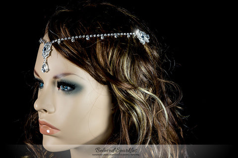 Lydia Vintage Forehead Chain | Swarovski Crystal - Beloved Sparkles
 - 8