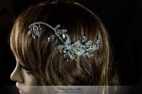 Trina Flower Twine Hair Comb | Swarovski Crystal - Beloved Sparkles
 - 7
