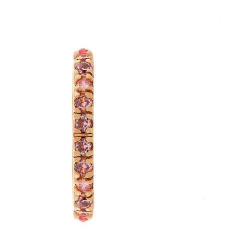 Sari Pink CZ Eternity Stackable Ring | 1ct | Rose Gold