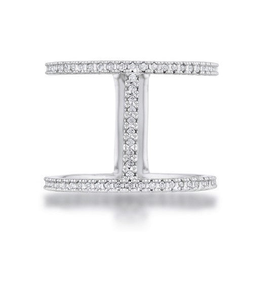 Christina CZ Contemporary Wide Band Ring | .3ct
