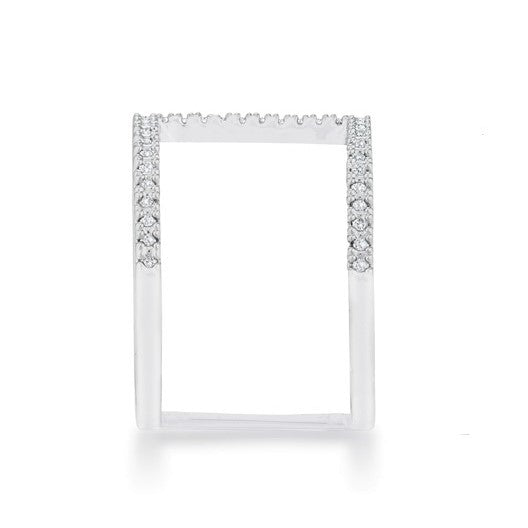 Christina CZ Contemporary Wide Band Ring | .3ct