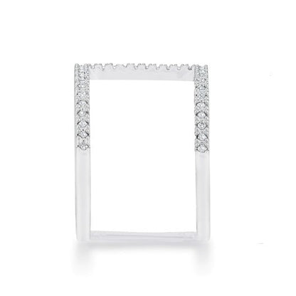 Christina CZ Contemporary Wide Band Ring | .3ct